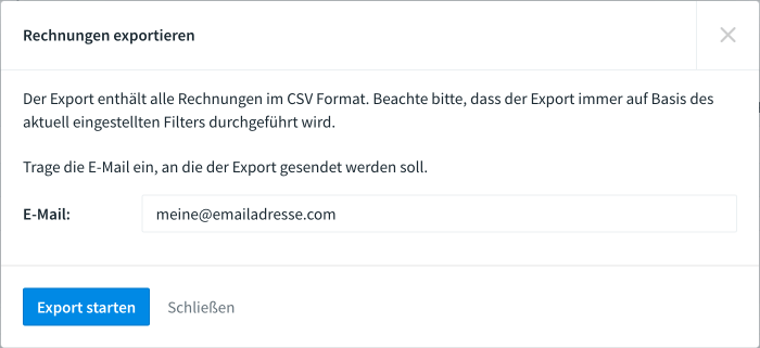 E-Mail Adresse bei Download