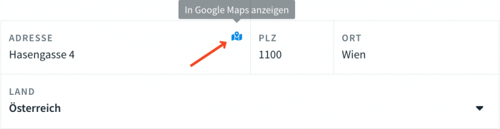 Adresse in Google Maps anzeigen