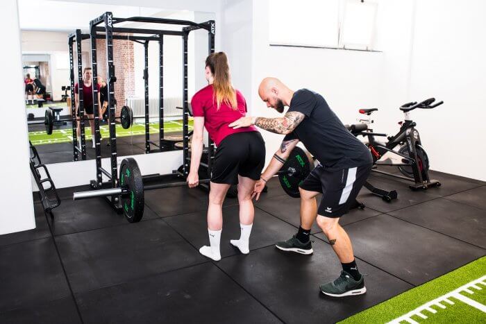 Sportwissenschaftler Lukas Rauscher beim Training