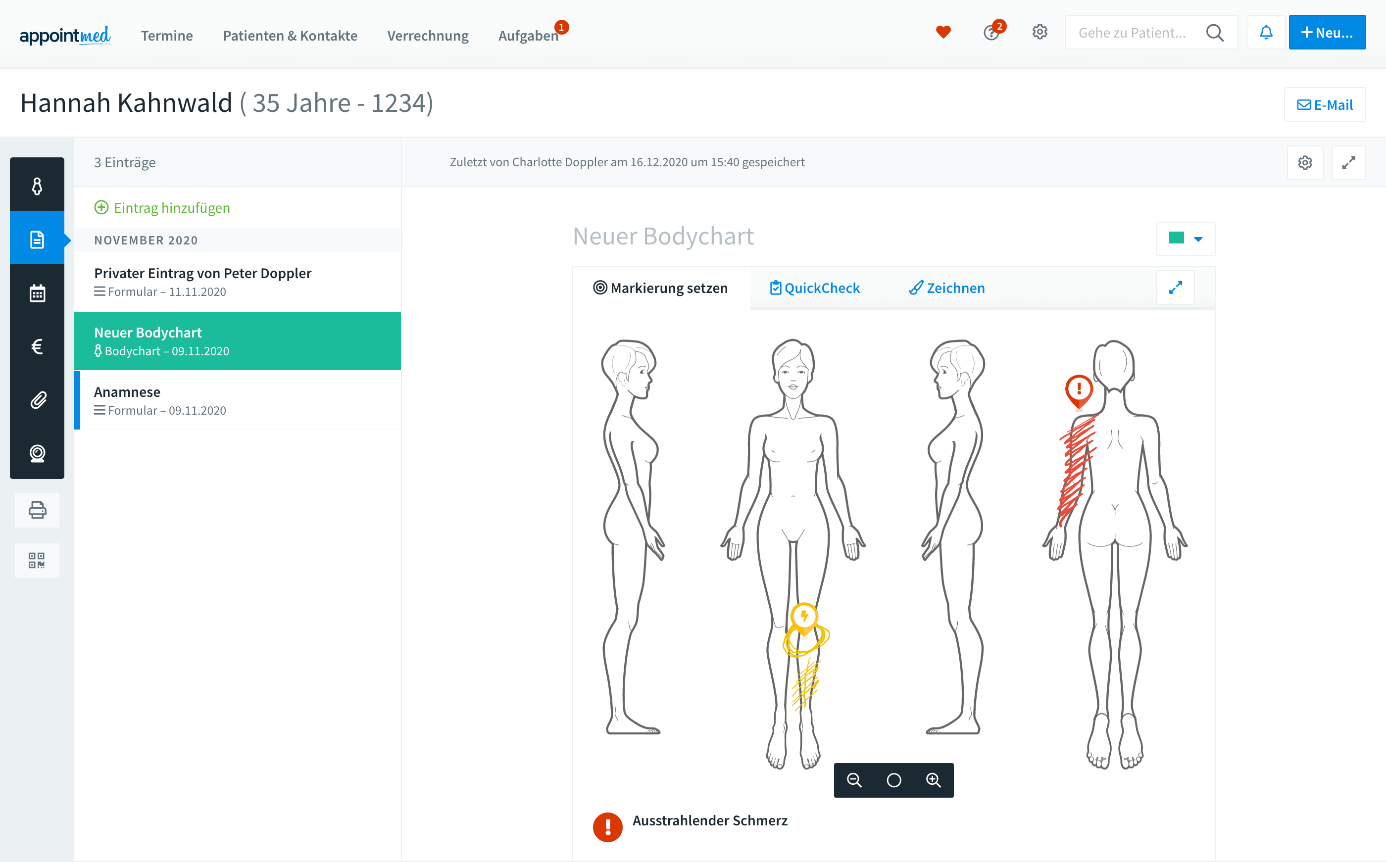 Praxissoftware: Elektronische Patientenakte und Dokumentation